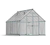 Canopia by Palram Serre de Jardin Essence 9m² (Argent) Cadre en Aluminium, Panneaux en Polycarbonate, Résistant aux UV