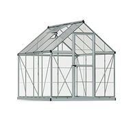 Canopia by Palram Serre de Jardin Hybrid 4.6m² (Argent) Cadre en Aluminium, Panneaux en Polycarbonate, Résistant aux UV
