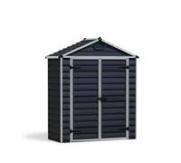 Canopia by Palram Skylight Abri de Jardin en métal 185 x 90 cm, plaques en Polycarbonate résistant à la Rouille, Protection UV et Gris Minuit 6 x 3 cm