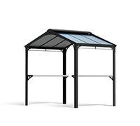 Canopia by Palram Tonnelle de Jardin Austin 4m² (Noir) Cadre en Aluminium, Panneaux en Polycarbonate, Protection UV, Résistant à la Rouille