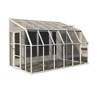 Canopia by Palram véranda Tonnelle de Jardin fermée en kit Sunroom 9.9m² . Structure en Aluminium Panneaux Polycarbonate, résistant aux intempéries