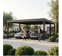 Canopia Carport Double OSLO 6,07 x 5,96 m NOIRES