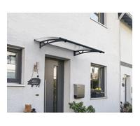 Palram Marquise de porte transparente Altair 150,5 x 91,5 cm gris anthracite 705531