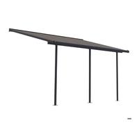 Palram Pergola Capri 13 m² Aluminium et polycarbonate 705600 gris anthracite