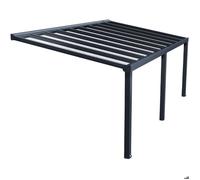Auvent de terrasse Stockholm Palram - Canopia 3,4 x 6,6 m alu gris
