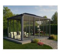 Canopia Tonnelle de jardin fermée Ledro 3X4,3 Gris