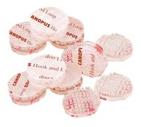 CANOPUS Dual Lock SJ3560 16 PCs Tampons adhesif de Circle (Diamètre de 19mm) Système de fixation refermable, (5 fois plus résistant que Crochet et Bandes de Boucle), Translucide