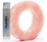 CANOPUS Dual Lock SJ3560 Extra Fort 25,4 mm x 1 m Système de fixation refermable, 5 fois plus résistant que Crochet et Bandes de Boucle, Translucide