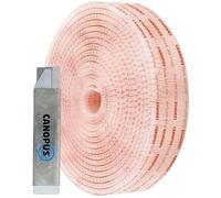 CANOPUS Dual Lock SJ3560 Extra Fort 25mm x 1,8m Système de fixation refermable, 5 fois plus résistant que Crochet et Bandes de Boucle, Translucide