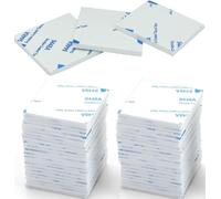 CANOPUS Ruban Adhésif Double Face 48 PCs 40mm x 40mm | Extra Fort Blanc Carre 9448A, Étanche, Tampon Adhésif Double Face Robuste Pour Automobile, Intérieur, Extérieur