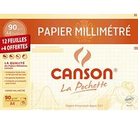Canson 200002785 Pochette millimétré A4 Marron