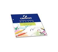 CANSON 39952 Feuillet Mobile A4 210x 297mm Papier Dessin Grain 100p Perfore Assorties
