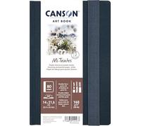 CANSON Art Book Mi-Teintes - Carnet format portrait 80 pages 14x21.6cm papier dessin double face 160g/m²