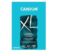 Canson - Bloc aquarelle XL A4 300 g/m² pour peinture, croquis et techniques humides sur papier épais