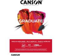 CANSON C525008016 CANSON Studienblock GRADUATE ACRYLIQUE, DIN A3