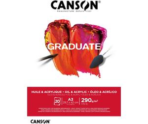 CANSON C525008016 CANSON Studienblock GRADUATE ACRYLIQUE, DIN A3