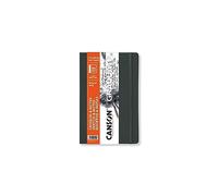 CANSON Graduate Book - Carnet de croquis cousu 184 pages - Très lisse - Couverture Souple Gris foncé - 14 x 21,6 cm - 90g/m² - Blanc