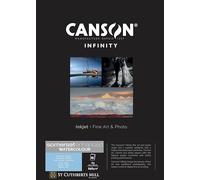 CANSON Infinity - Somerset Enhanced Watercolour White - Boîte 25 feuilles A3 de papier d'impression texturé 240g/m² Blanc naturel