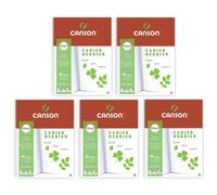 Canson Lot De 5 Cahiers Herbier 240 X 320 Mm 48 Pages 180g Avec Intercalaires De Séchage Protection