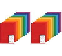 CANSON Mi-Teintes - Assortiment 10 feuilles de papier dessin A3-160g/m² - Couleurs vives (Lot de 2)