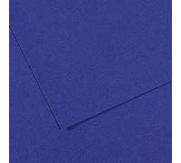 Canson Mi-Teintes Papier de couleur à pâte teinte, 160 g/m², bleu (Ultramarine - 590), 29,7 x 58, Pack de 10