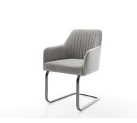 Cantilever Greg-Flex tissu structuré doux gris pied cantilever plat grafiete resorts ensachés