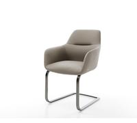 Cantilever Pejo-Flex cuir de vache couleur boue pied cantilever plat grafiete ressorts ensachés