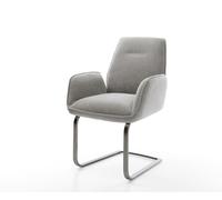 Cantilever Zoa-Flex tissu structuré doux gris pied cantilever plat grafiete resorts ensachés