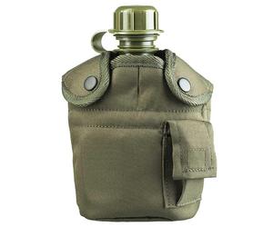 Cantine avec housse et gobelet US Plastic Canteen 900 ml Mil-Tec - Olive