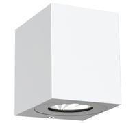 Nordlux Applique murale extérieure Canto Kubi 2 LED intégrée 2700K Aluminium Blanc 12W 49711001