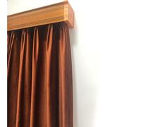 Cantonnière de fenêtre Personnalisable : Housse de Tringle à Rideau pour douches et Chambres 90100 cm Marron Options parfaites pour Une décoration intérieure élégante Tra