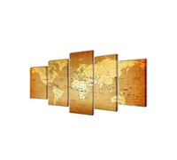 Set De Toiles Murales Imprimées ''carte Du Monde'' 100 X 50 Cm