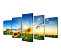 vidaXL Toiles imprimées Tournesols 200 x 100 cm