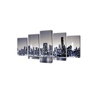 Set De Toiles Murales Imprimées Horizon De New York Monochrome