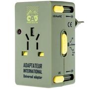 CAO Adaptateur de prise universel - Kaki et jaune