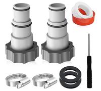 Caoutchouc Adaptateur Tuyau Pompe, embouts interchangeables, buse piscine pivotante pour tuyaux Intex Ø 32/38 mm.