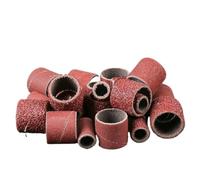 Caoutchouc Tambour De Ponçage 50 bandes de ponçage à tambour, grain | Papier de verre antirouille en métal, polissage de Jade, sculpture de racines de bois(320,L-12.7mm -50Pcs)