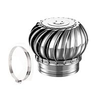 Cap304 Capot de cheminée rotatif en acier inoxydable anti-courant d'air pour pots de cheminée standard, résistant aux intempéries, durable, améliore les courants d'air, réduit le reflux de fumée