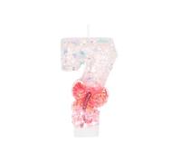 CAPASTEC Bougies D'Anniversaire N°5, 1 Pc, Pour Gâteau, En Cire | Matériau Cire De Paraffine, Taille 7.5x4cm, Design Papillon, Pour Fête Et Mariage, Emballage En Boîte Individuelle