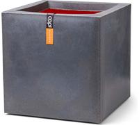 Capi Europe - Blumentopf quadratique Lisse NL - Dunkelgrau - 50x50 - KDG904