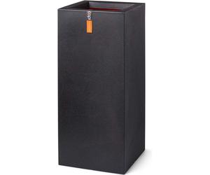 Capi Europe - Blumentopf rechteckig Smooth NL - Schwarz - 36x79 - KBL952