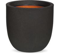 Capi Jardinière Ovale Urban Smooth 43x41 cm Noir KBL933