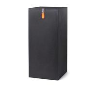 Capi Europe - Pilier Smooth NL - 36x79 - Noir - Ouverture Ø36 - Pot intérieur et extérieur - KBL243