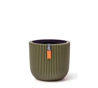 Capi Europe - Pot Boule Groove Colours - 14x13 - Vert - Ouverture Ø14 - Pot intérieur et extérieur - BGVGN132