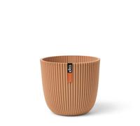 Capi Europe - Pot Boule Groove Made with - 28x27 - Peach Fuzz - Ouverture Ø28 - Pot intérieur et extérieur - IGPF536