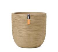 Capi Europe - Pot Boule Rib NL - 43x41 - Beige - Ouverture Ø43 - Pot intérieur et extérieur - KBER933