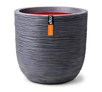 Capi Europe - Pot de fleur boule Rib NL - Gris foncé - 55x53 - KDGR935