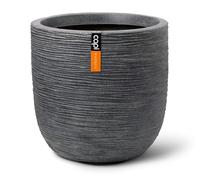 Capi Europe - Pot Boule Waste Rib NL - 35x34 - Terrazzo Gris - Ouverture Ø35 - Pot intérieur et extérieur - KTGR932