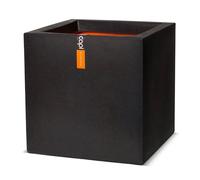Capi Europe - Pot carré Smooth NL - 50x50 - Noir - Ouverture Ø50 - Pot intérieur et extérieur - KBL904