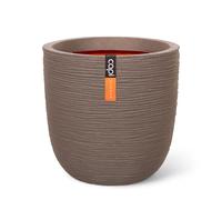 Capi Europe - Pot de fleur boule Rib NL - Taupe chaud - 55x53 - KWTR935